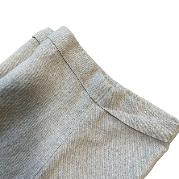 Field Gear Fawn Pleated Button Through Back Pocket Linen Preppy Dress Pants 44 - Picture 3 of 9